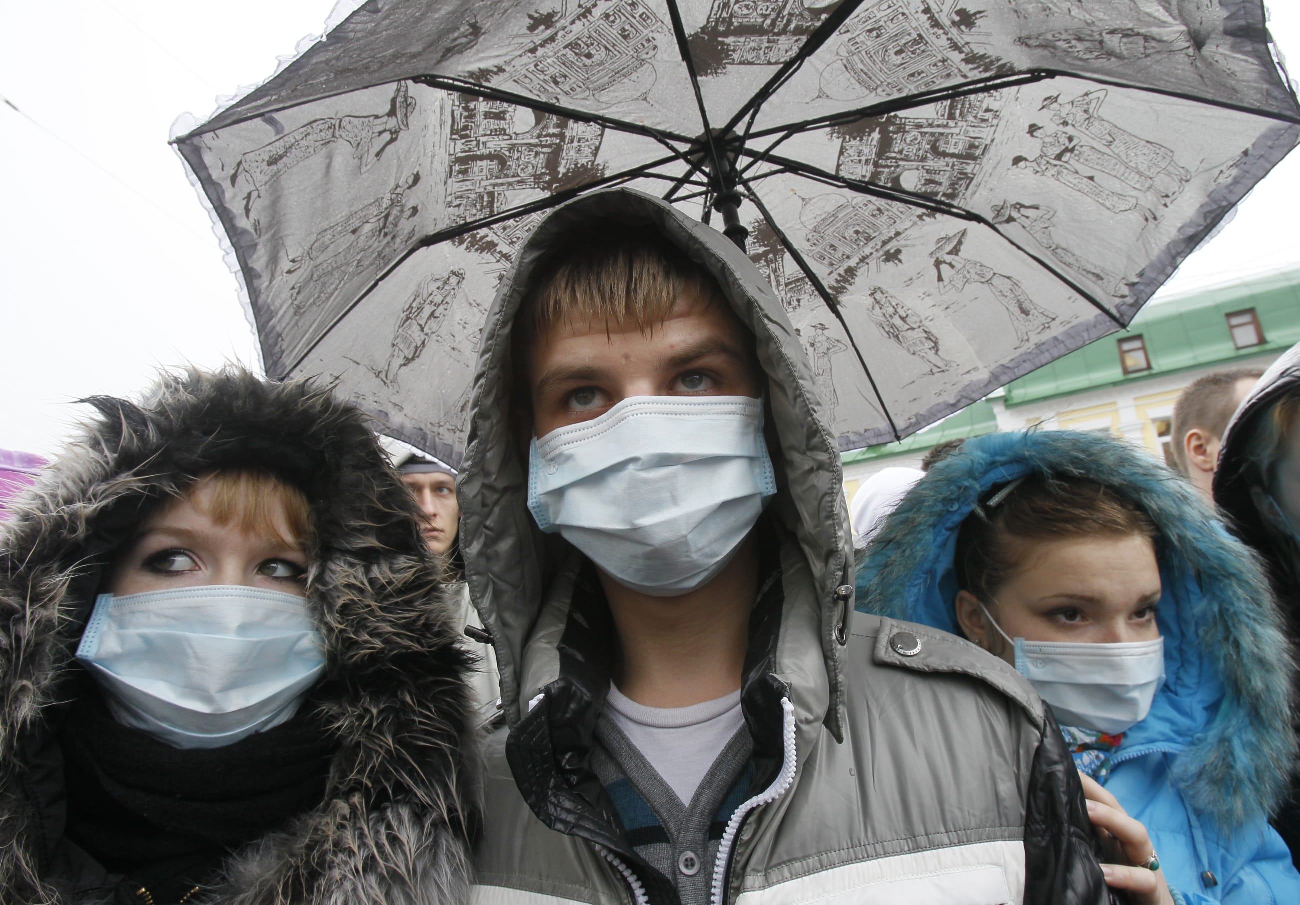 Activists and patients living with HIV, tuberculosis and viral hepatitis attend a rally "Ukraine Under Quarantine" in Kiev November 13, 2012.