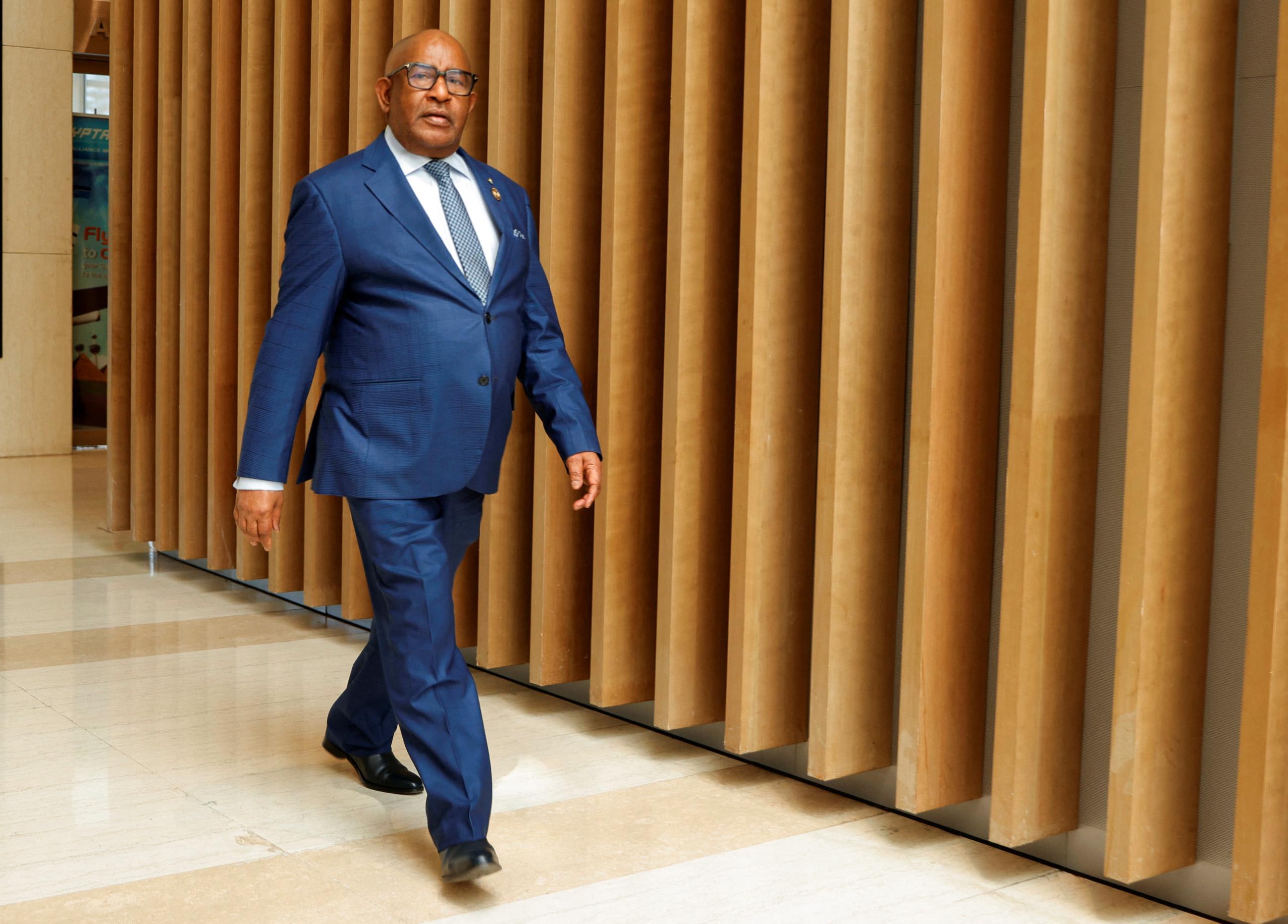 DOCUMENT DATE:&nbsp; February 19, 2023&nbsp; Azali Assoumani President of the Union of Comoros and the incoming African Union Chairperson arrives for the 36th Ordinary Session of the Assembly of the Africa Union at the African Union Headquarters in Addis Ababa, Ethiopia February 19, 2023.
