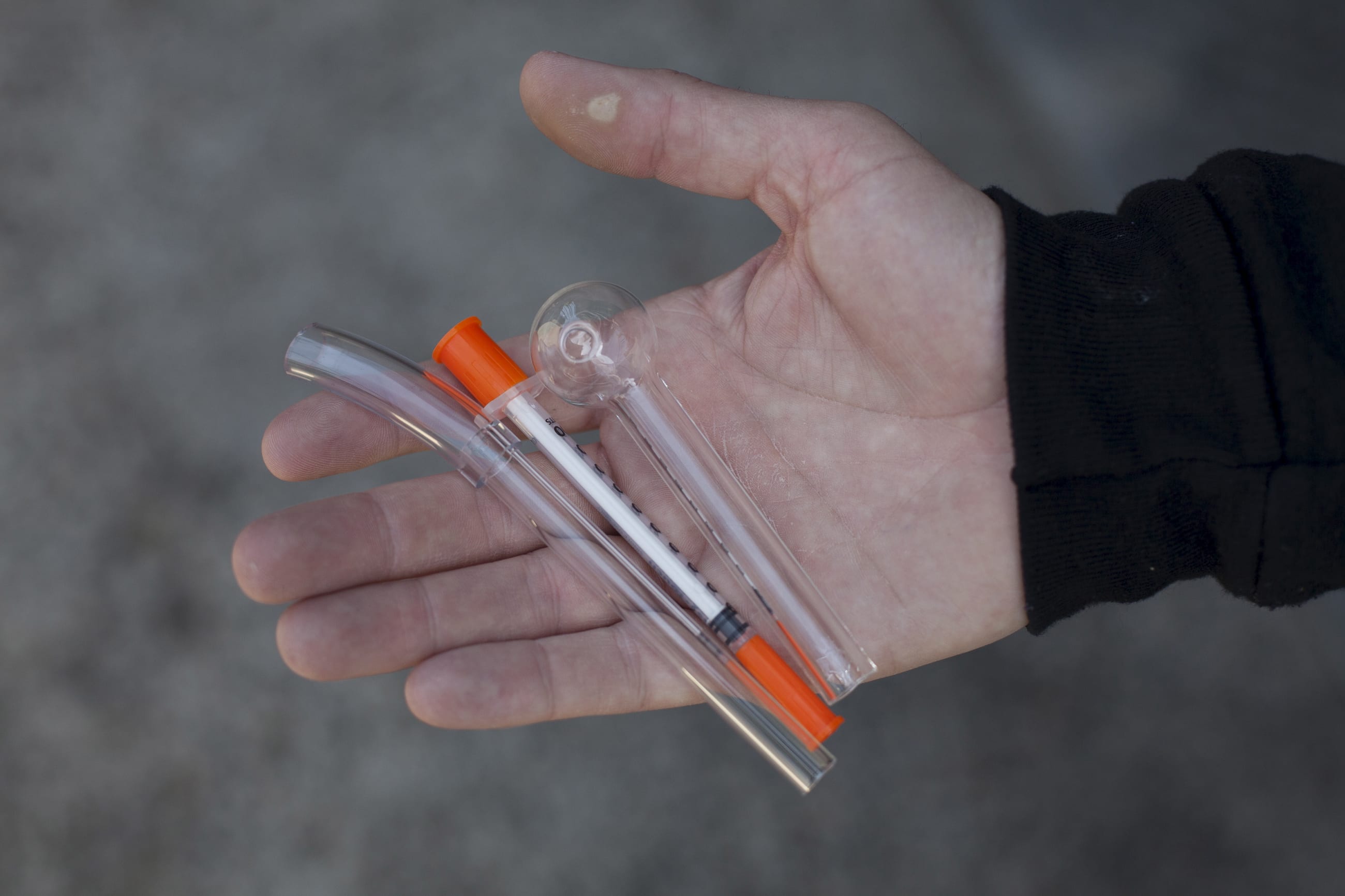 Clean tools for drug use are shown at the People's Harm Reduction Alliance, the nation's largest needle-exchange program, in Seattle, Washington, on April 30, 2015.