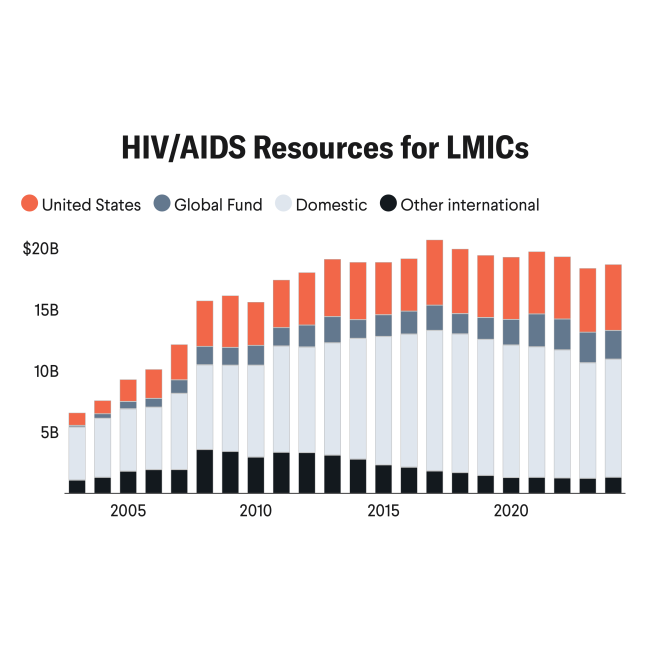 Visualization for HIV/AIDS Resources for LMICs
