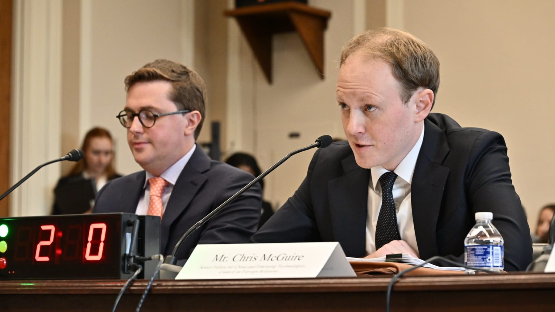 <p>Chris McGuire testifies to the House Committee on Foreign Affairs on November 20, 2025.</p>
