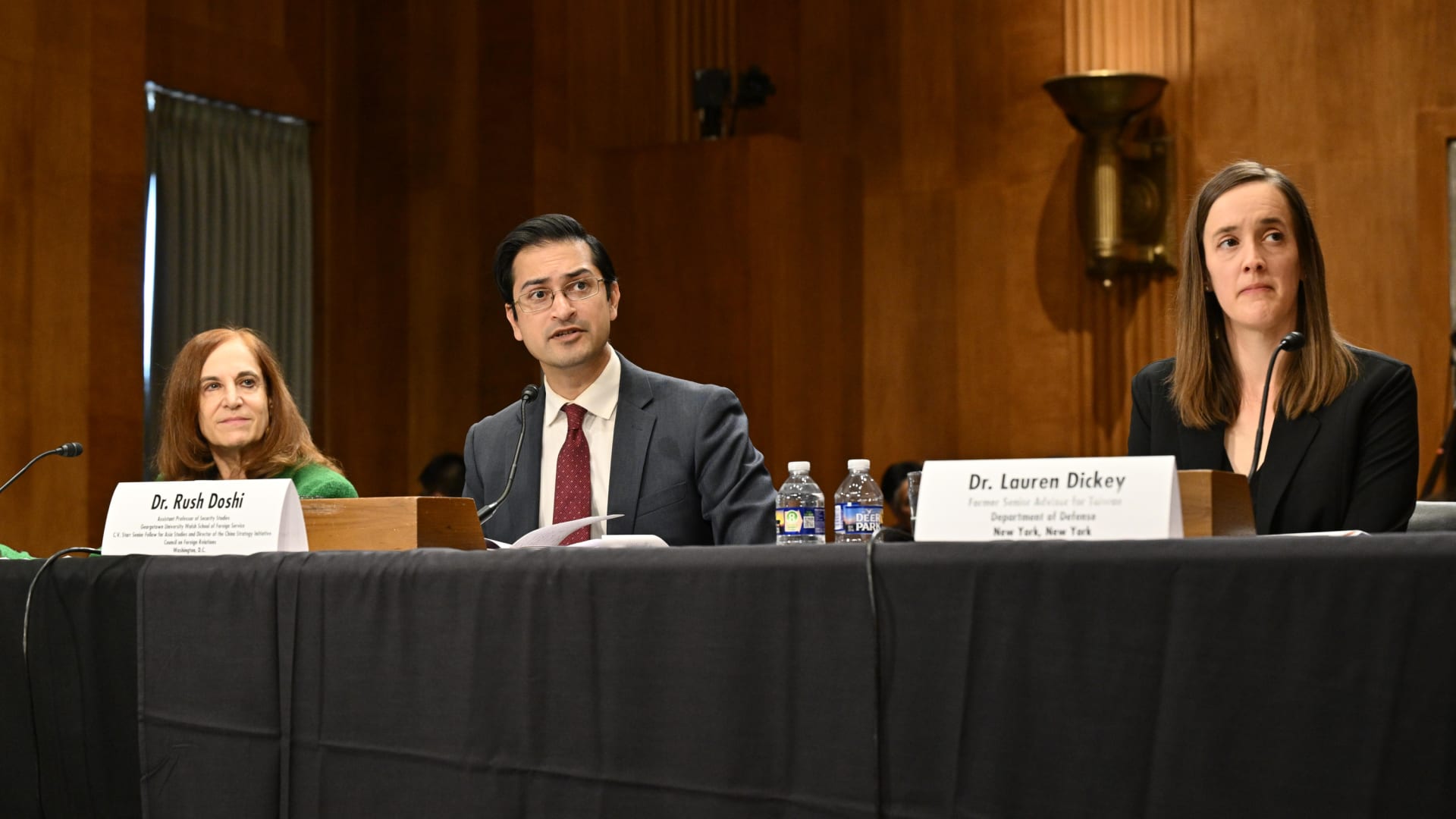 Rush Doshi testifies to the Senate Foreign Relations Committee on November 20, 2025.