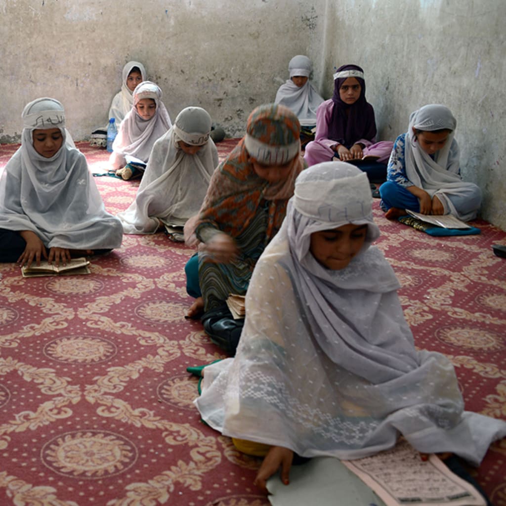 <p>The number of girls enrolled in primary school soared following the U.S. invasion in 2001.</p>
