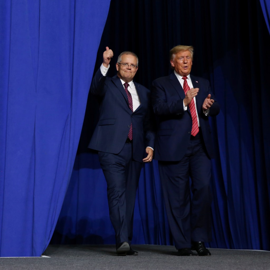 <p>U.S. President Donald J. Trump and Australian Prime Minister Scott Morrison in Wapakoneta, Ohio.</p>
