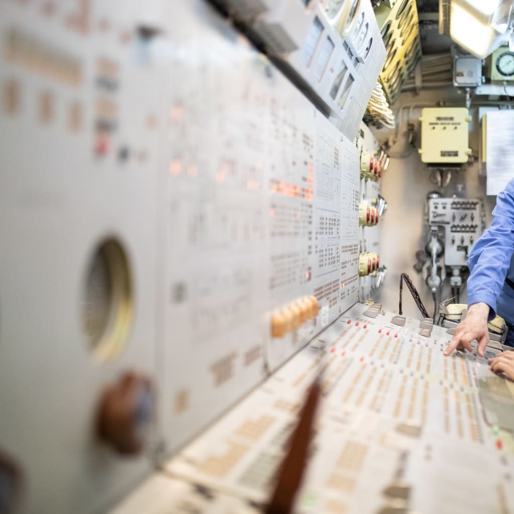 <p>Crew members of the Russian Navy’s Akula nuclear-powered ballistic missile submarine.</p>

