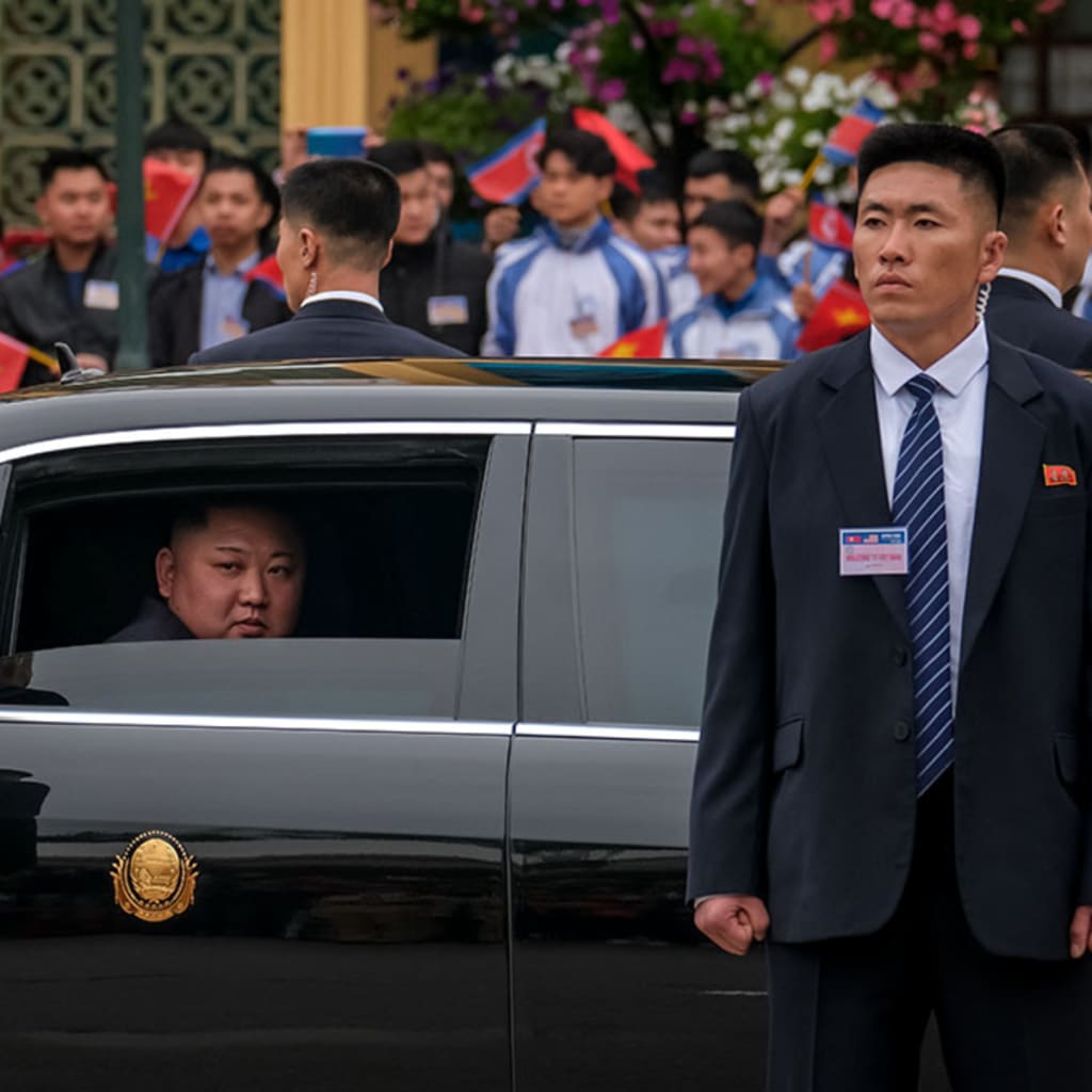 <p>Kim Jong-un arrives in Lang Son, Vietnam.</p>
