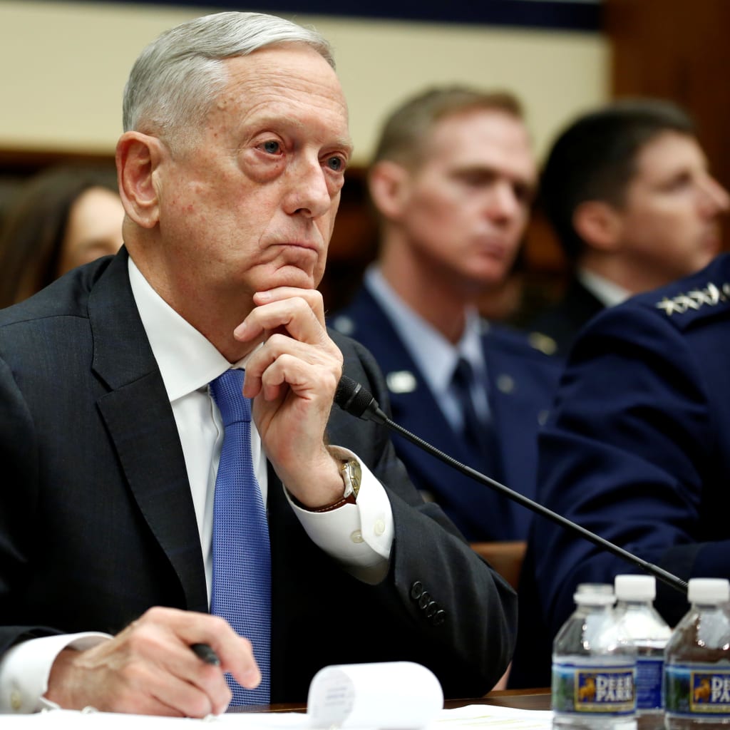 <p>Secretary of Defense Jim Mattis testifies before the House Armed Services Committee. </p>
