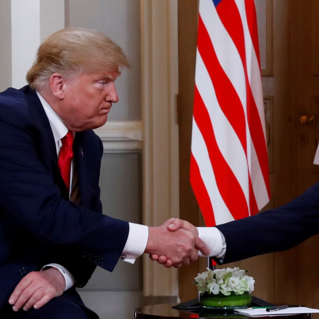 <p>U.S. President Donald J. Trump and Russian President Vladimir Putin meet in Helsinki.</p>
