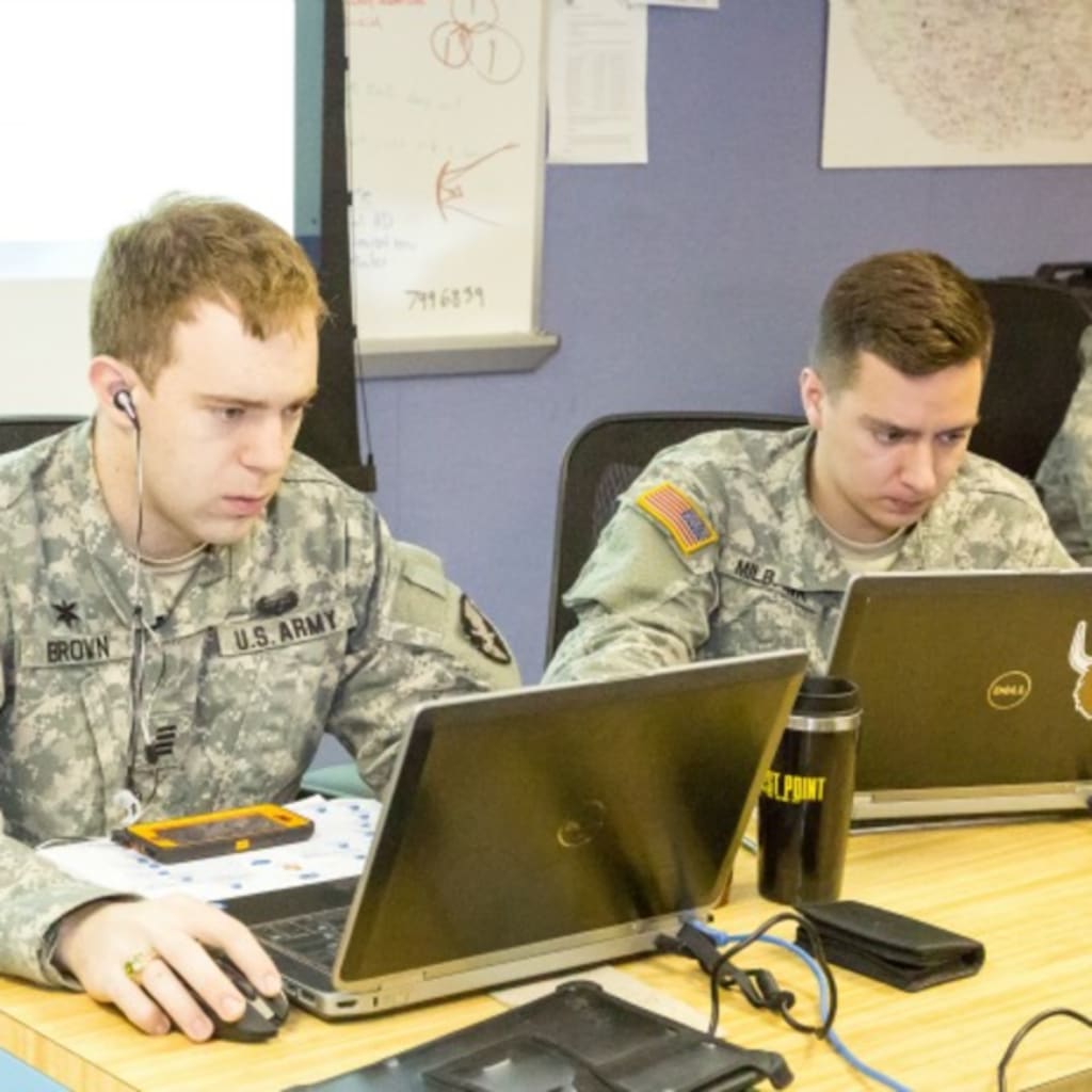 <p>U.S. Military Academy cadets compete against the four other service academies in the 15th annual Cyber Defense Exercise, April 13-17, 2015. </p>