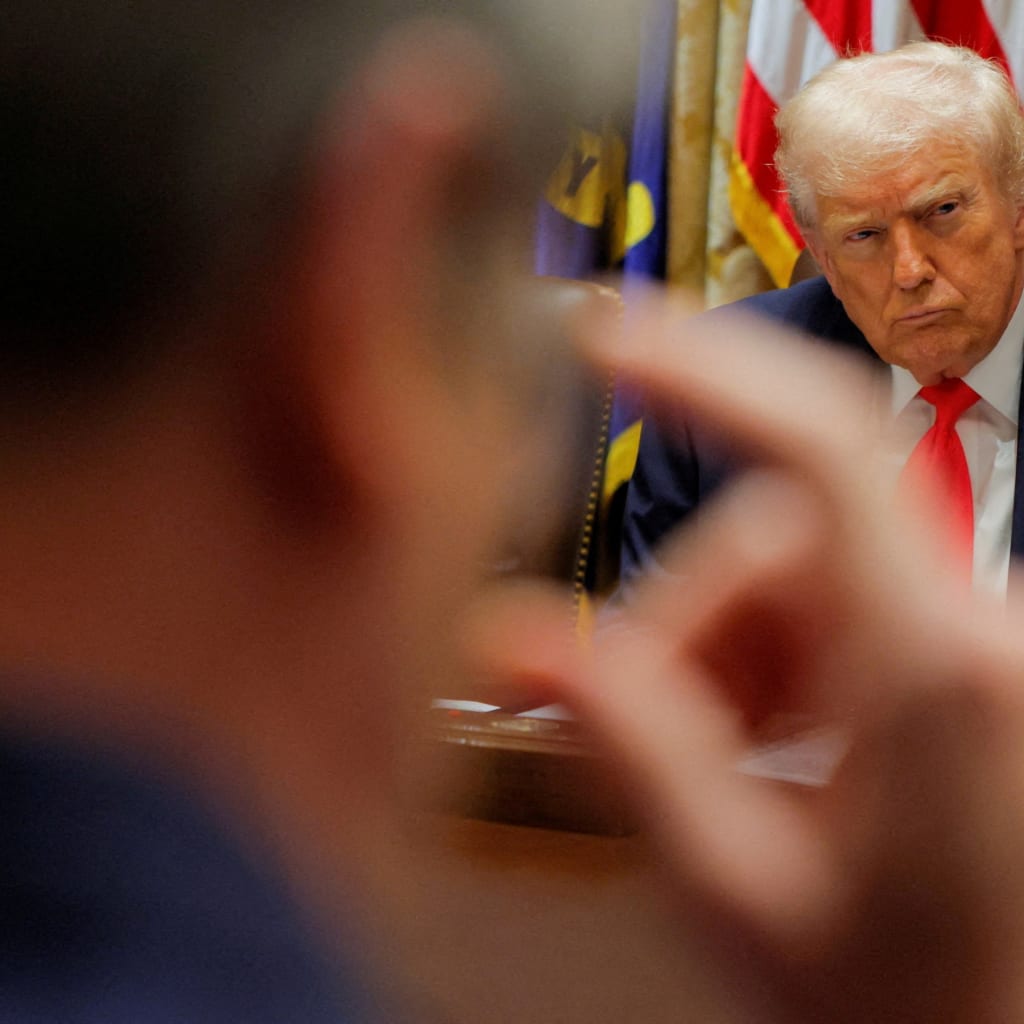 <p>U.S. President Donald Trump at a cabinet meeting at the White House, December 2, 2025. </p>
