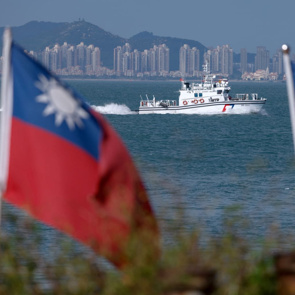 <p>A Taiwan Coast Guard ship patrols near Dadan Island in October 2025. </p>
