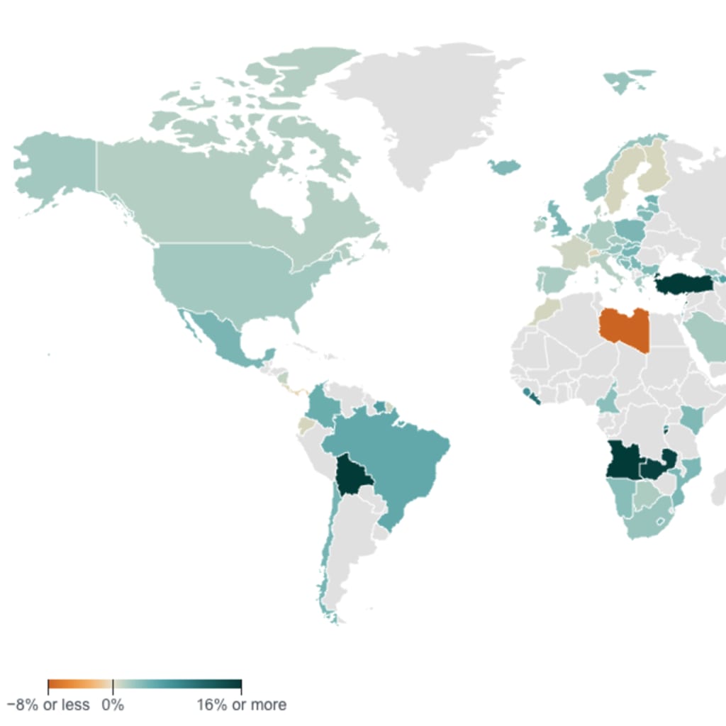 Global inflation tracker map