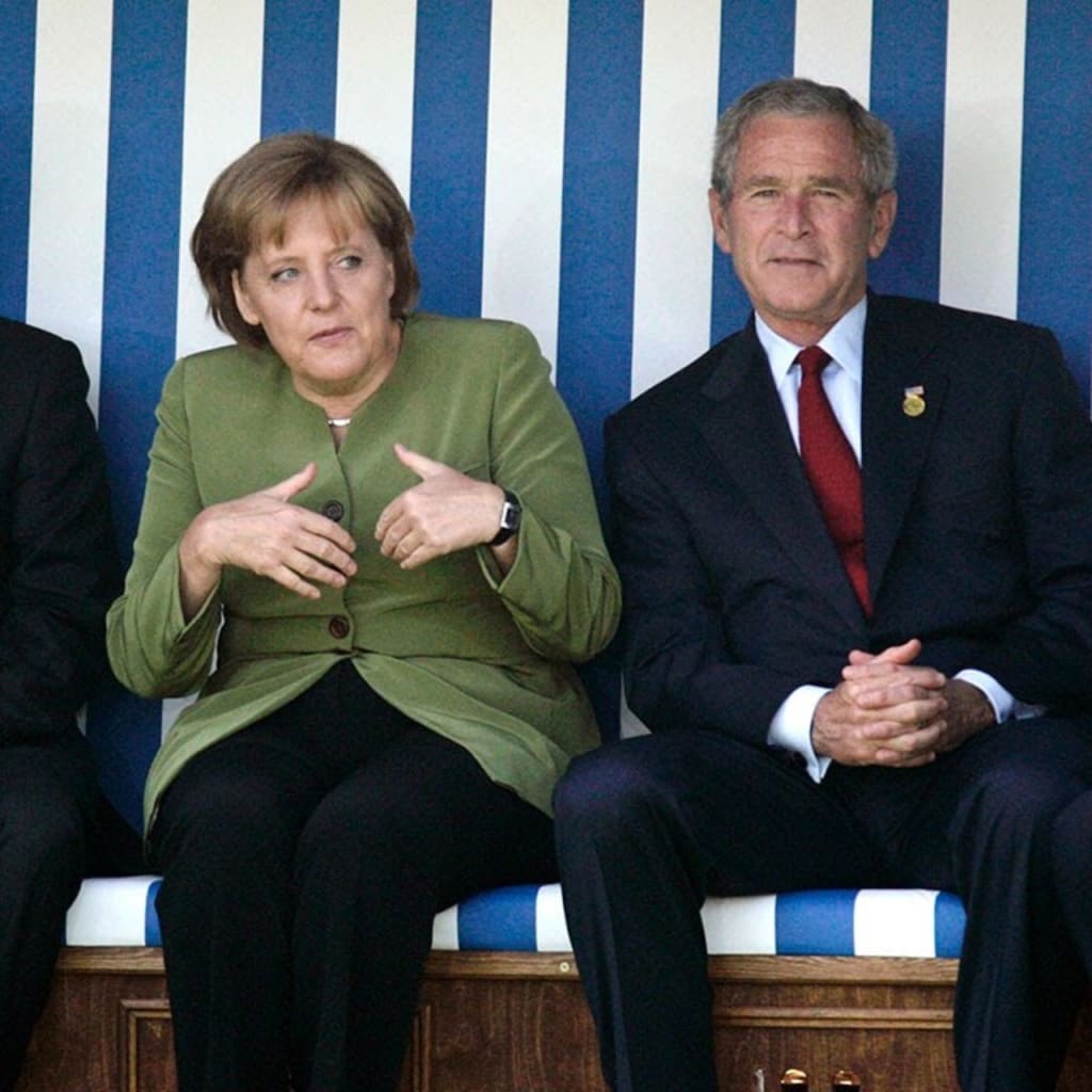 George Bush with European leaders