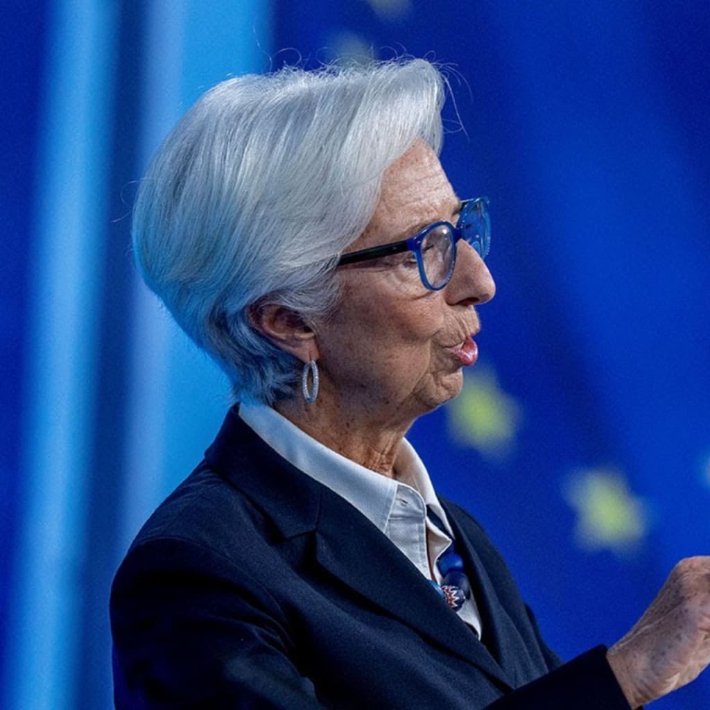 christine lagarde talking
