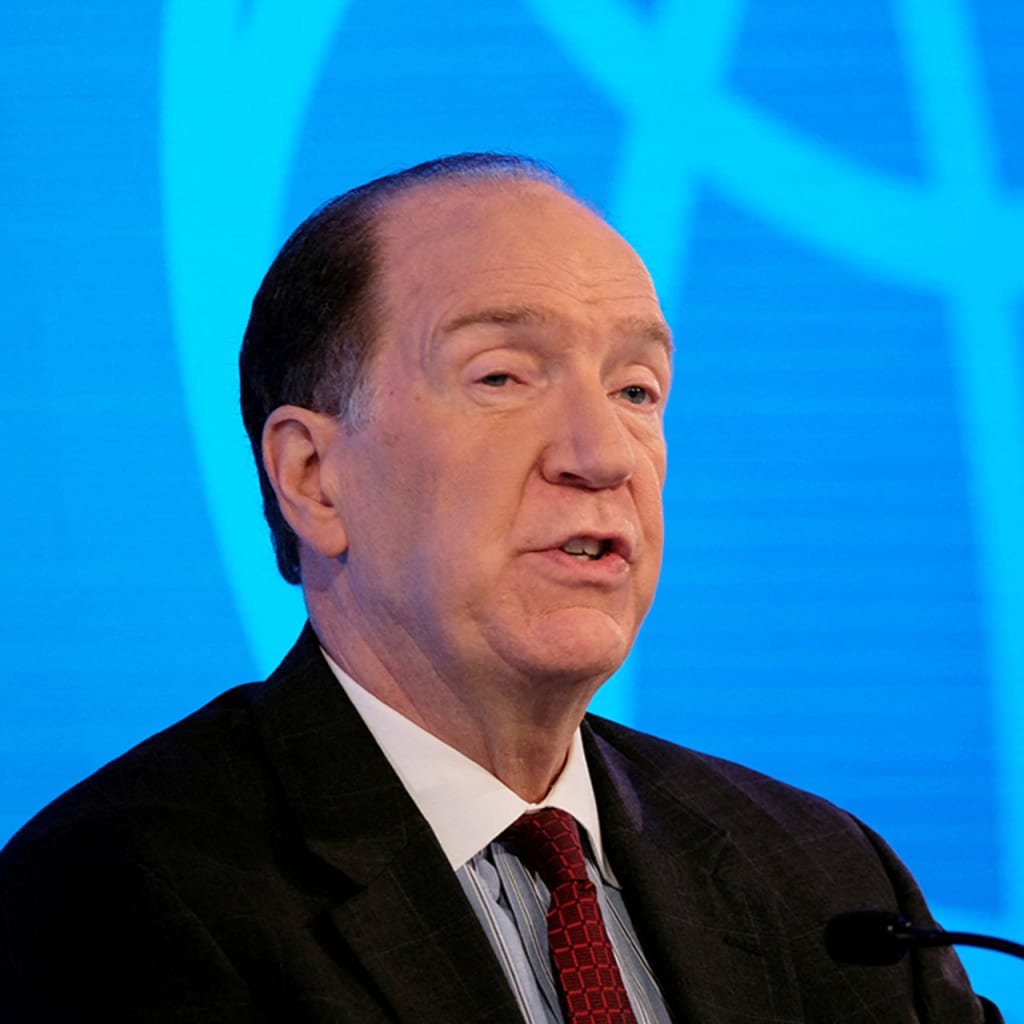 David Malpass speaking at event