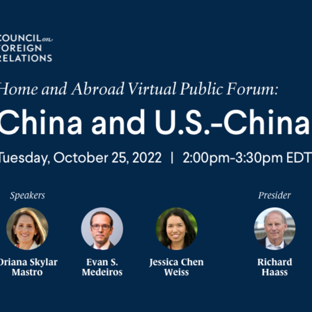 Home and Abroad Public Forum: China and U.S.-China Relations