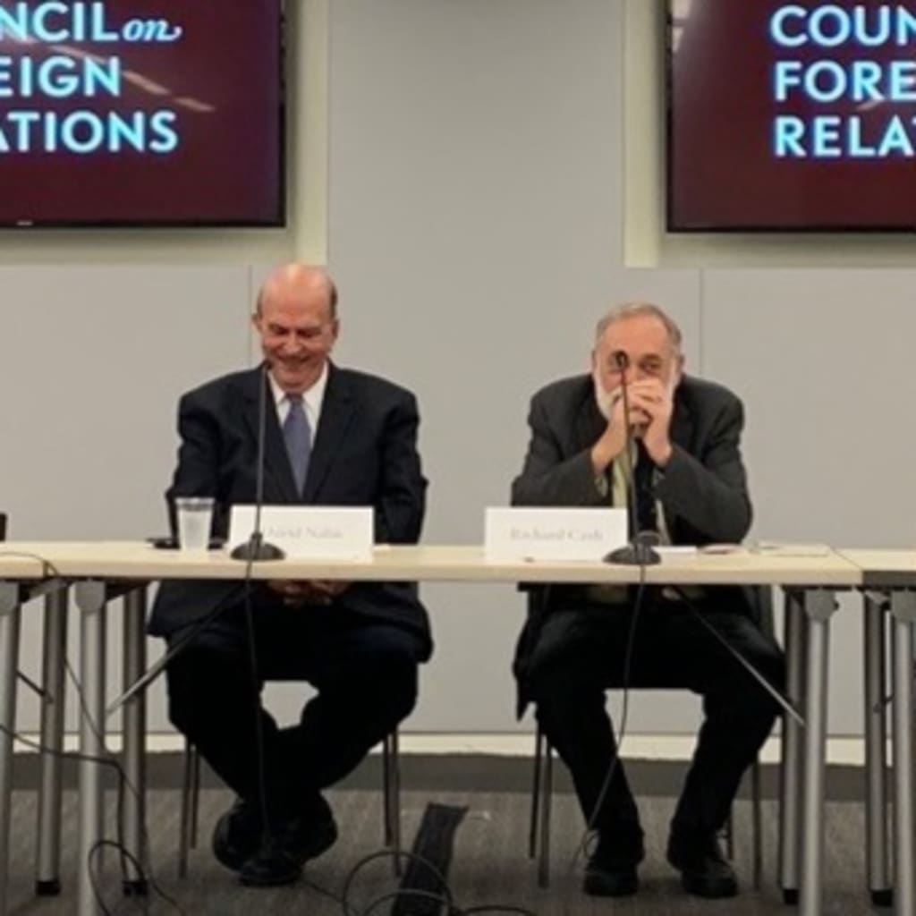 <p>Dr. David Nalin (right) and Dr. Richard Cash (left)</p>

