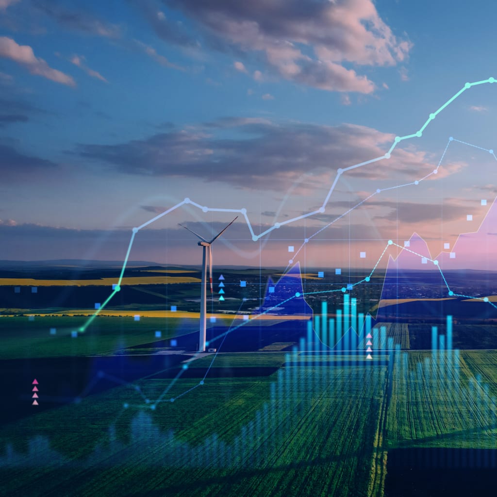 Green energy in full development.Increase in electricity prices on the world market.
