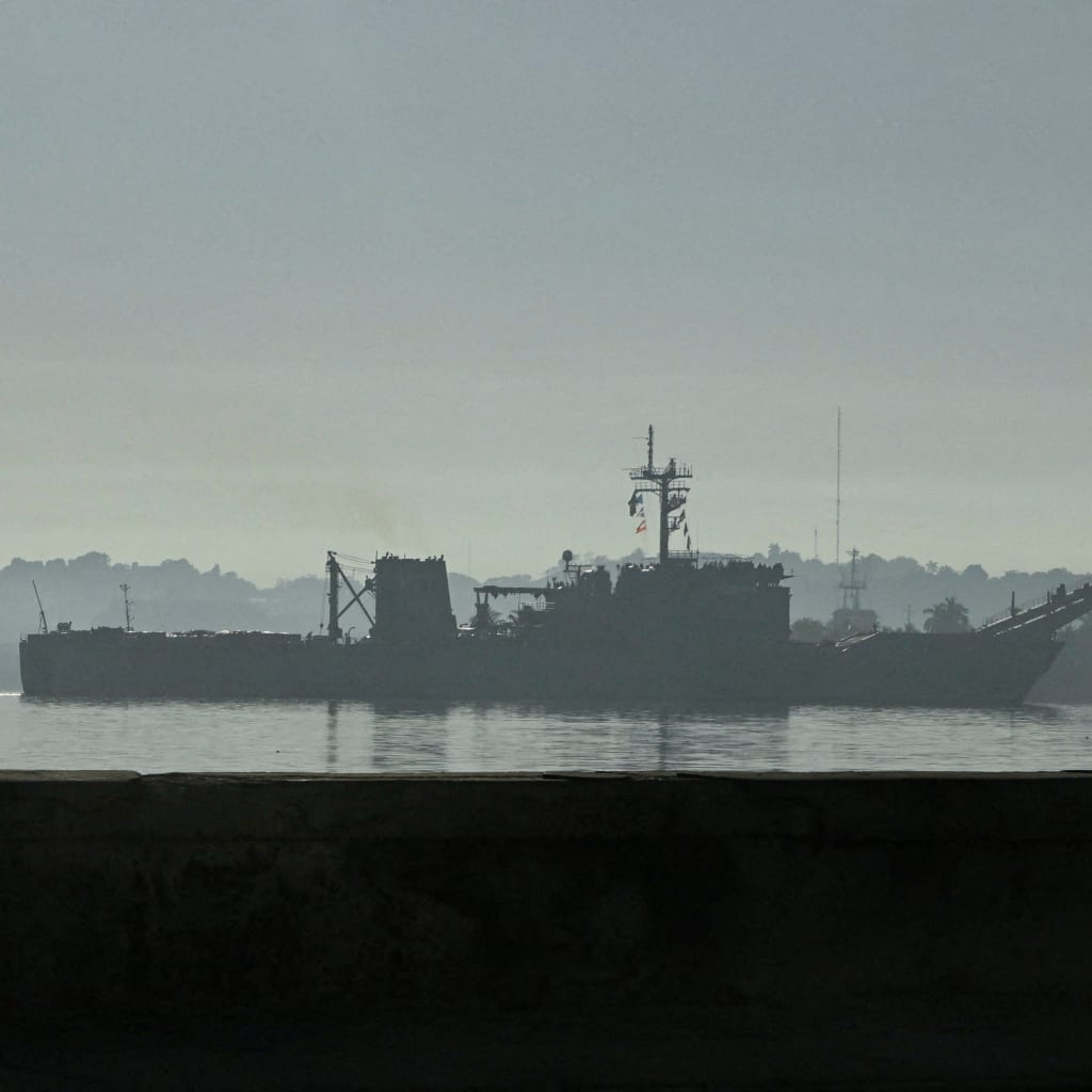 The Mexican-flagged ship Papaloapan carries humanitarian aid into Havana Bay days after the Cuban government announced strict rationing measures in response to the U.S. effort to halt oil shipments to the island, February 12, 2026.