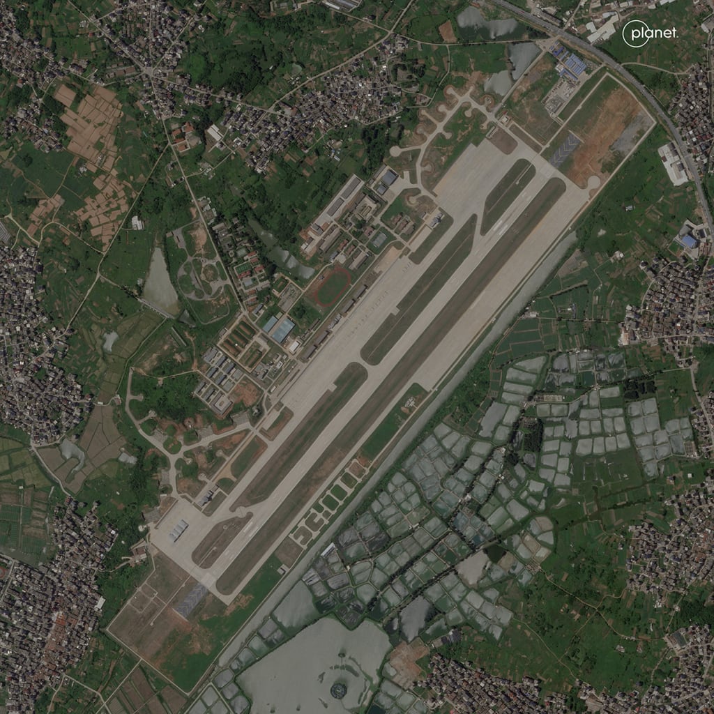 Satellite image of Gantou miliary base.