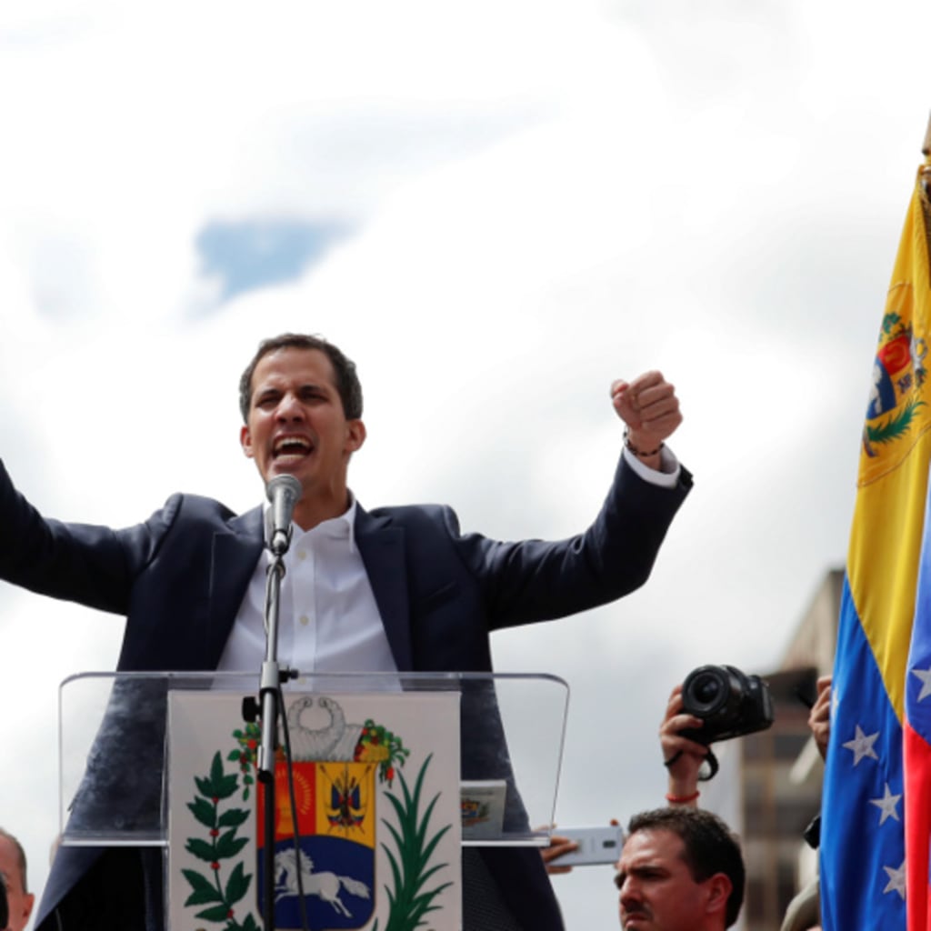 Juan Guaido at rally