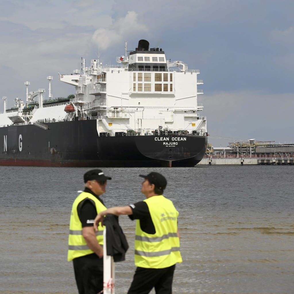 <p>The liquefied natural gas tanker “Clean Ocean” is pictured during the first U.S. delivery to LNG terminal in Swinoujscie, Poland, June 8, 2017.</p>
