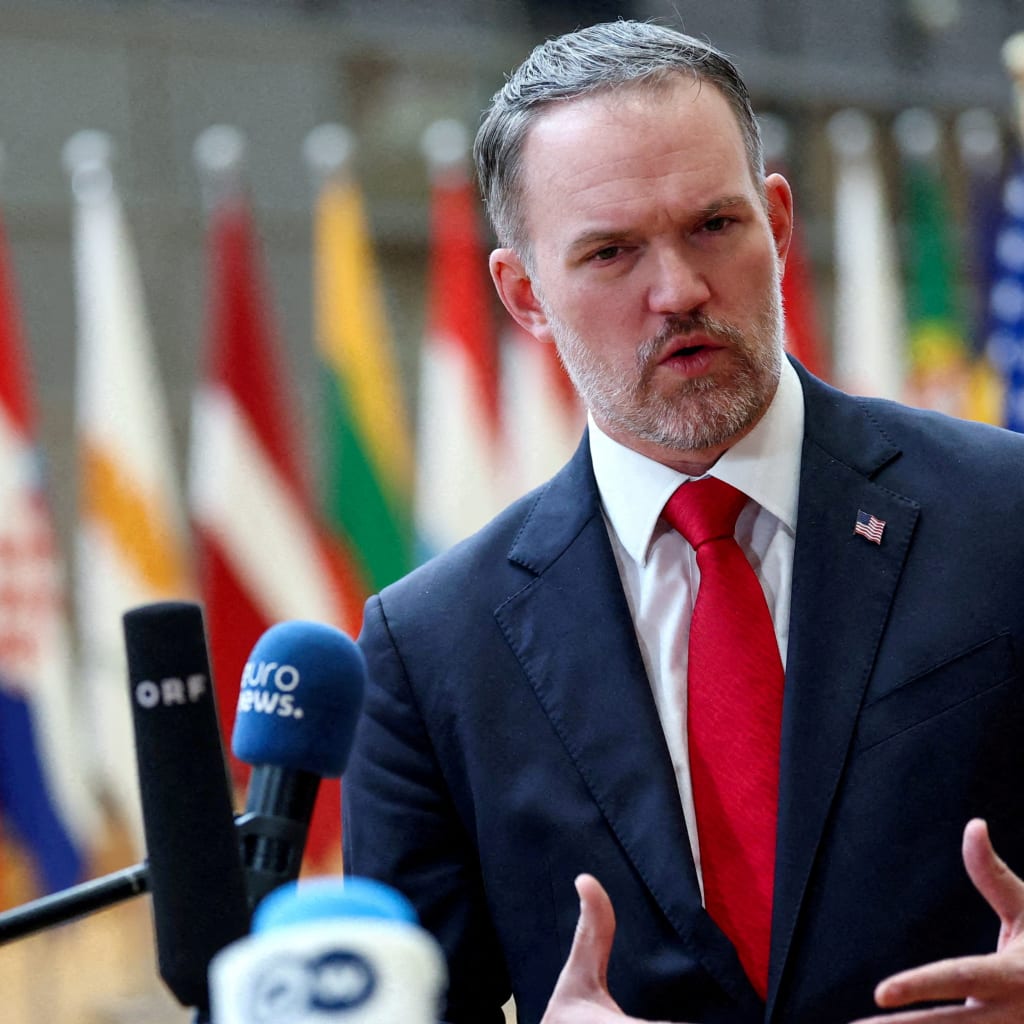 U.S. Trade Representative Jamieson Greer is seen in Brussels
