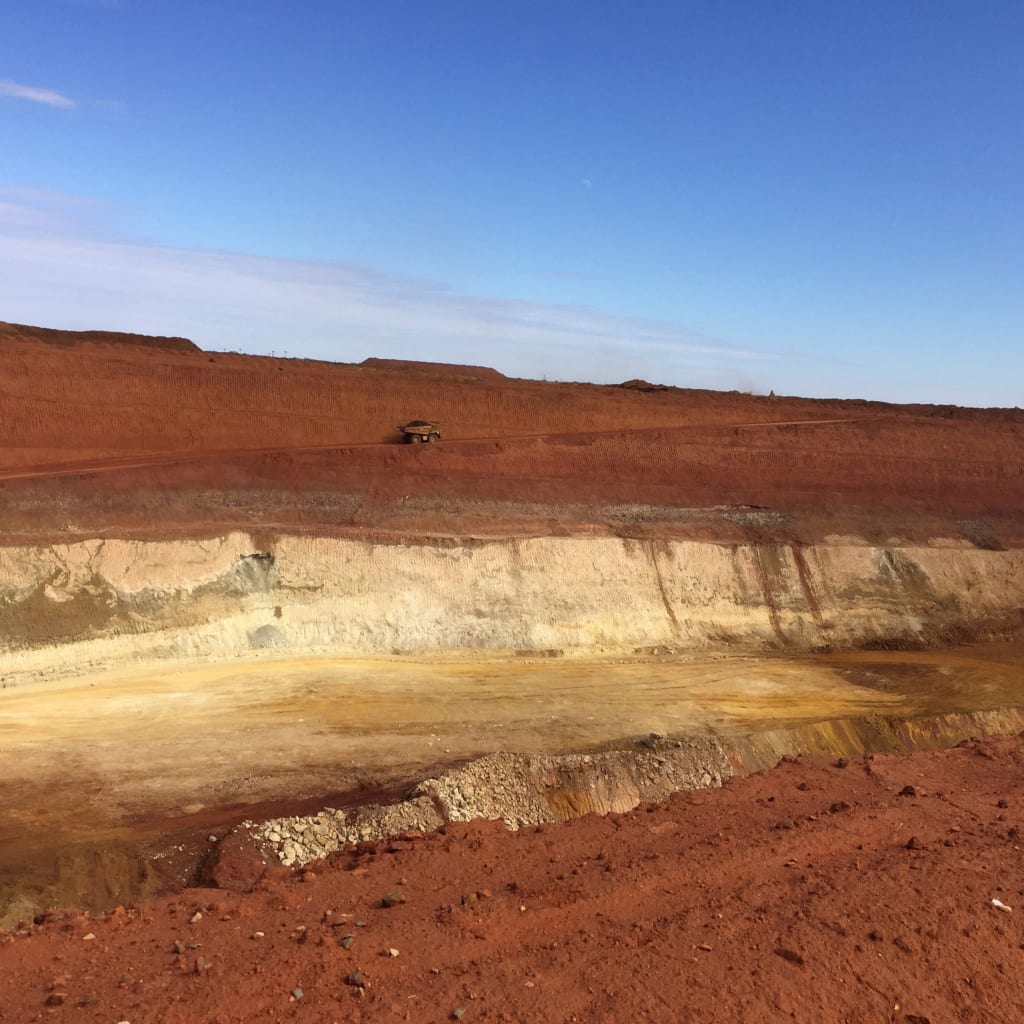 <p>A truck carrying rare earth travels towards Lynas Corp’s Mount Weld processing plant, northeast of Perth, in Western Australia, August 23, 2019.</p>
