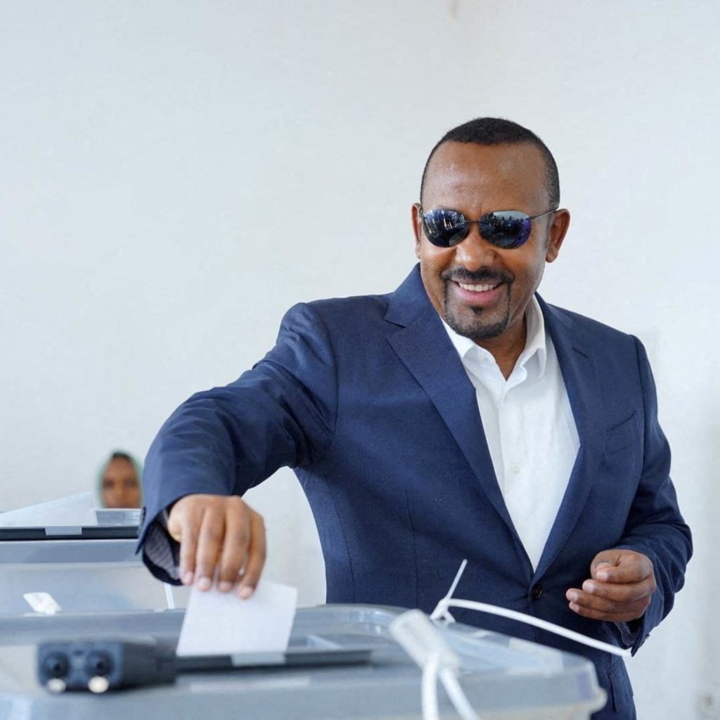 <p>Ethiopia’s Prime Minister Abiy Ahmed votes during the parliamentary and regional elections at a polling center in Jimma, Oromia Region on June 1, 2026.</p>