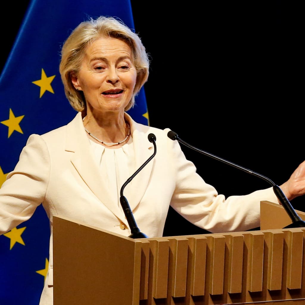 <p>European Commission President Ursula von der Leyen speaks during the signing ceremony of a free trade agreement between the European Union and the South American bloc Mercosur, ending more than 25 years of negotiations, in Asuncion, Paraguay, January 17, 2026.</p>
