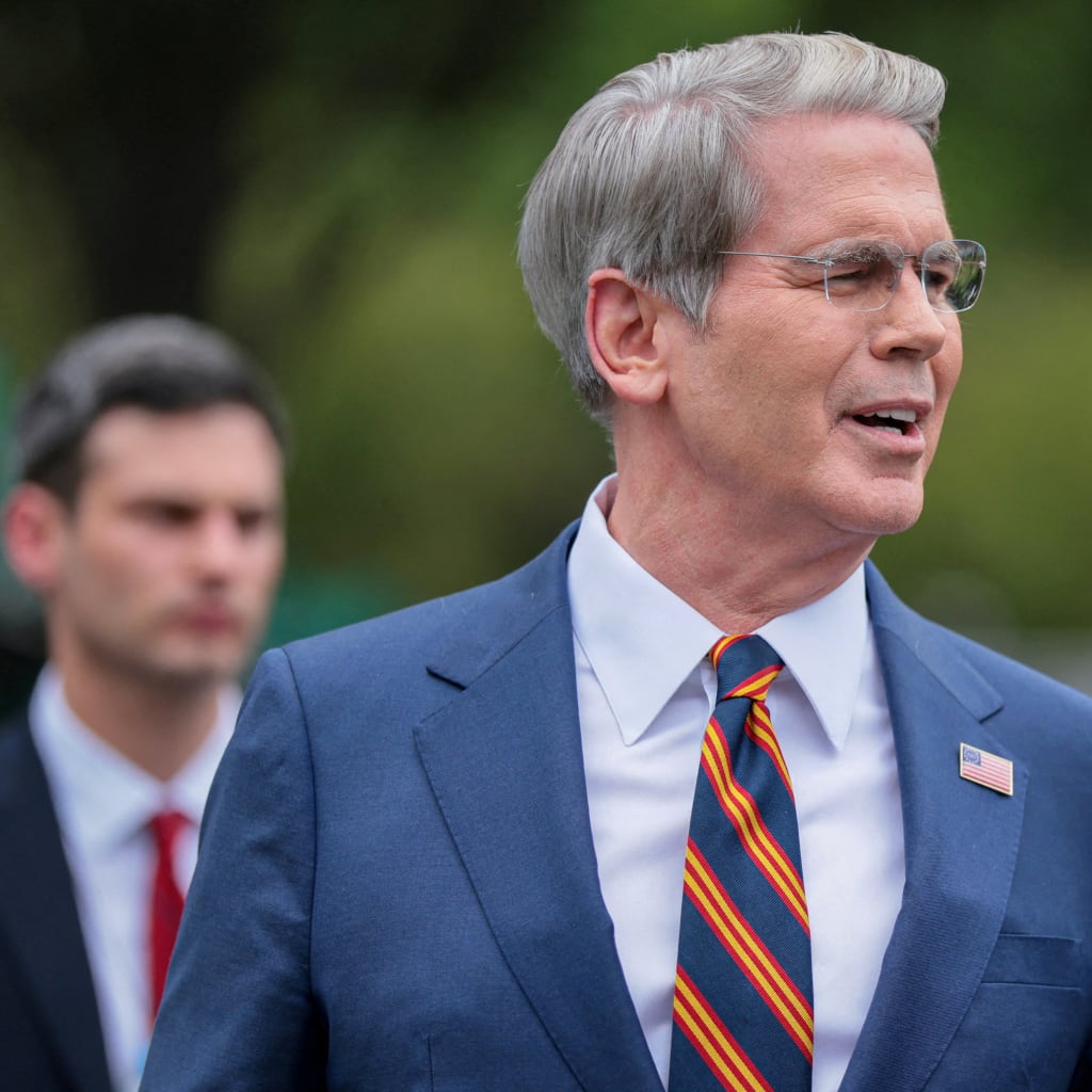 U.S. Treasury Secretary Scott Bessent speaks to members of the media at the White House in Washington, D.C., U.S., July 30, 2026.