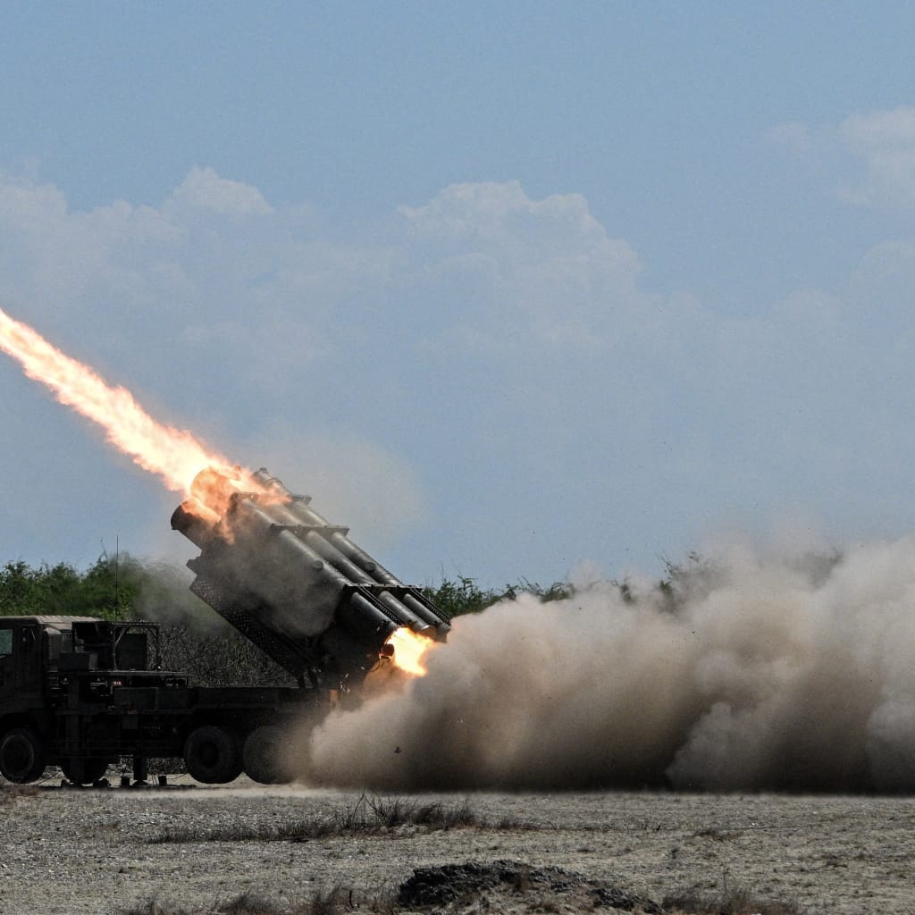A Japan Ground Self-Defense Force (JGSDF) Type 88 surface-to-ship missile launcher fires during the Joint Task Force (JTF) Maritime Strike, part of Balikatan, the annual joint military exercises between the United States and the Philippines, at Culili Point Sand Dunes, Paoay, Ilocos Norte province, Philippines, on May 6, 2026. 