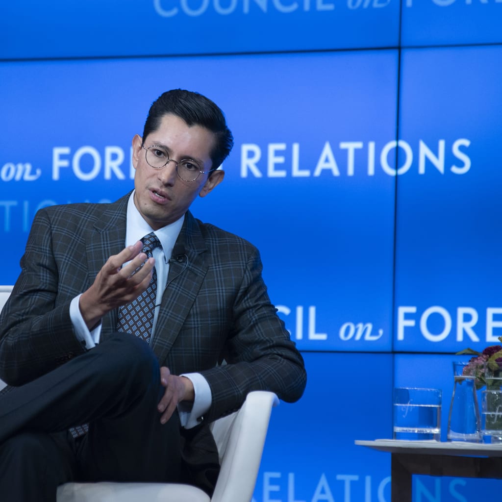 <p>Mexican Secretary of Foreign Affairs Roberto Velasco speaks at CFR in New York, on September 25, 2026.</p>
