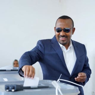 <p>Ethiopia’s Prime Minister Abiy Ahmed votes during the parliamentary and regional elections at a polling center in Jimma, Oromia Region on June 1, 2026.</p>