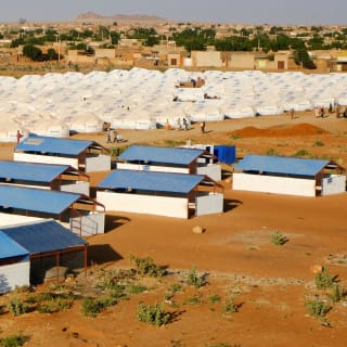 A displaced persons camp in El Obeid, North Kordofan State, Sudan on January 12, 2026.