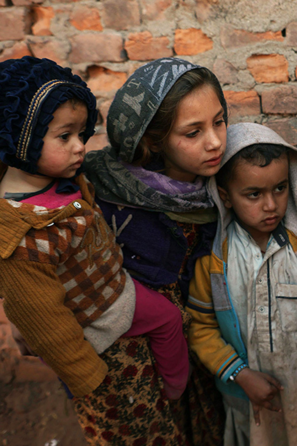 <p>A health worker marks a child’s finger during a vaccination campaign near Islamabad.</p>
