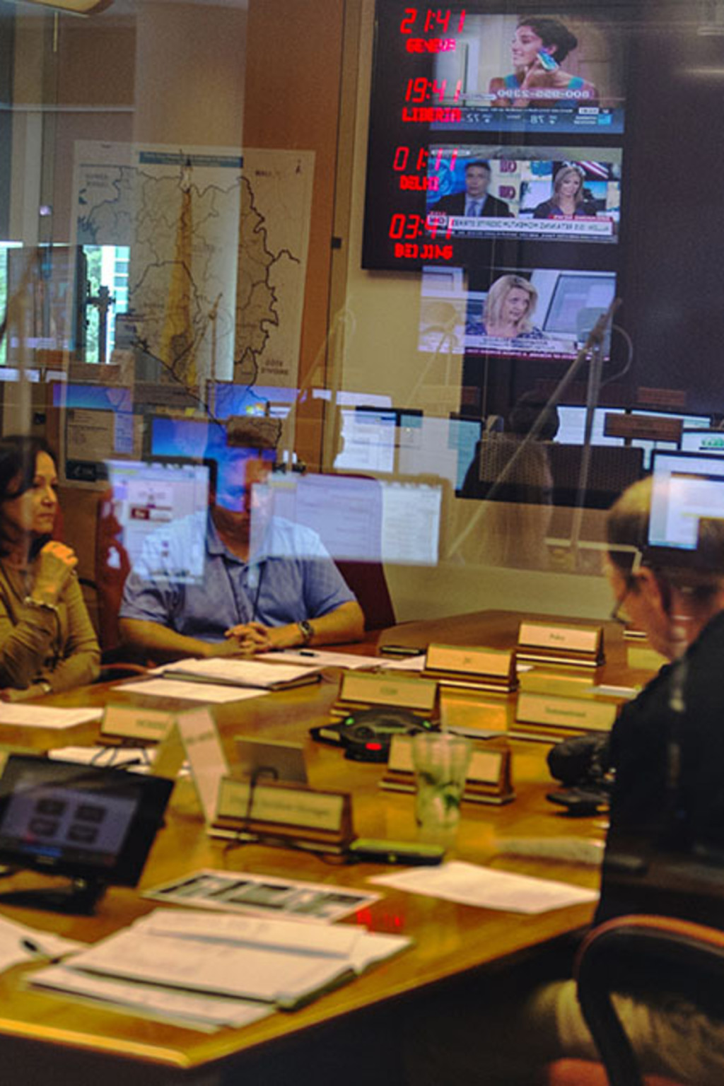 <p>The CDC’s Emergency Operations Center amid the Ebola crisis in 2014.</p>
