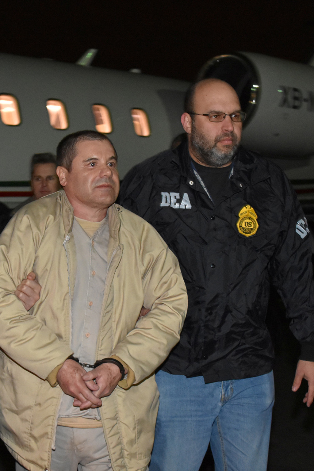 <p>Drug lord Joaquin “El Chapo” Guzman arrives in New York in 2017 after his extradition from Mexico.</p>
