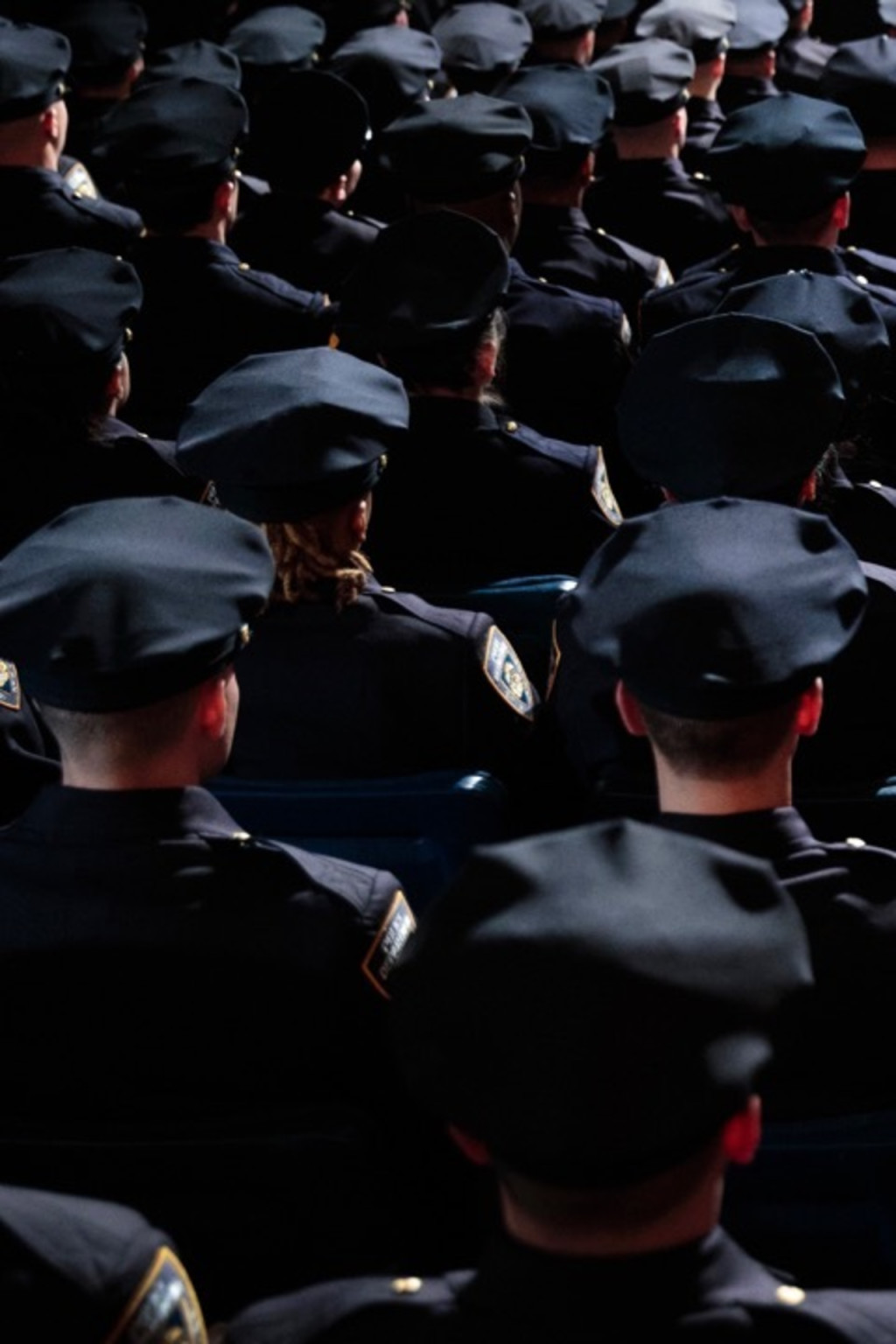 <p>New York City recruits graduate from police academy.</p>
