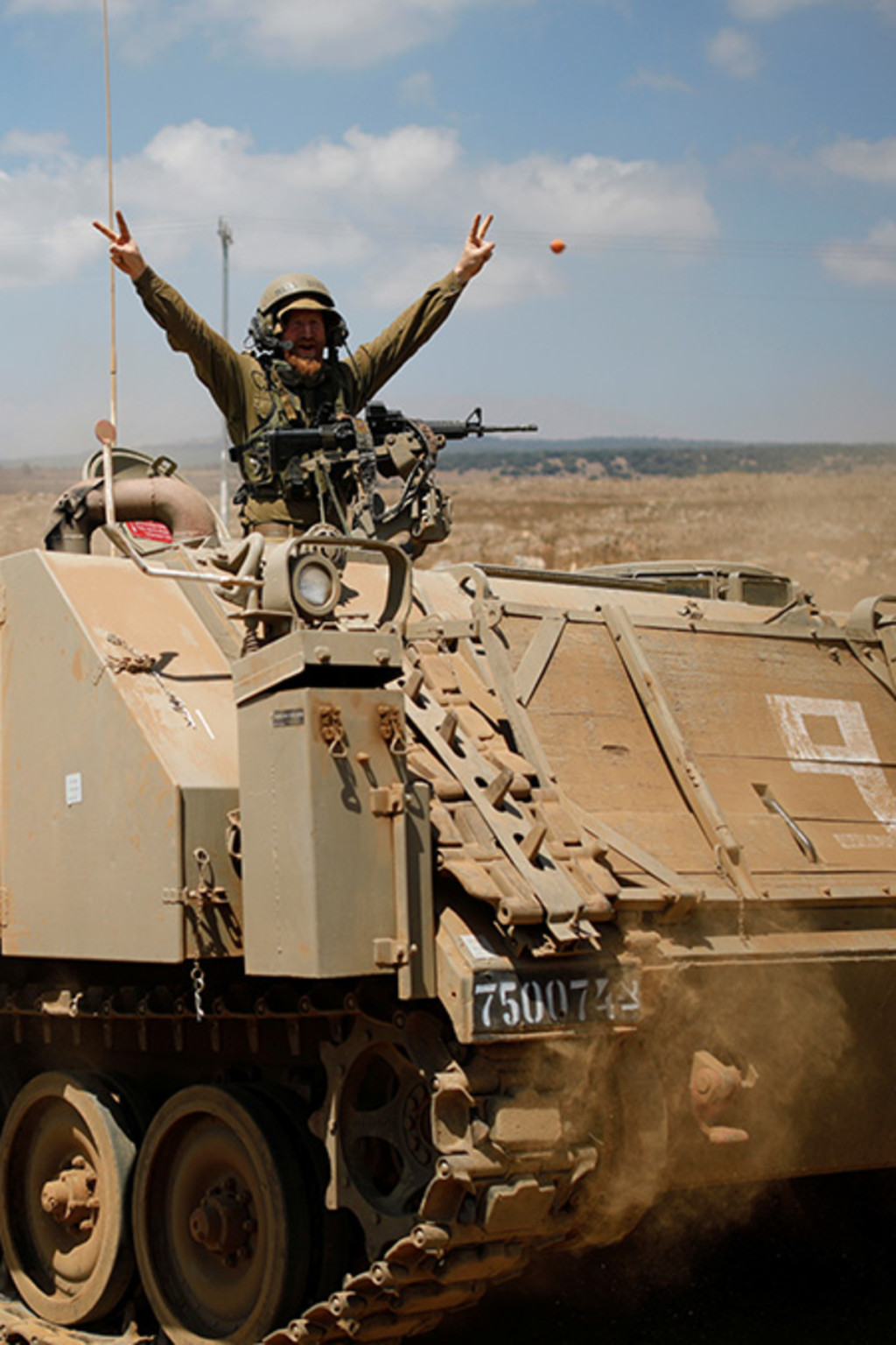 <p>Israeli troops train in the Golan Heights.</p>
