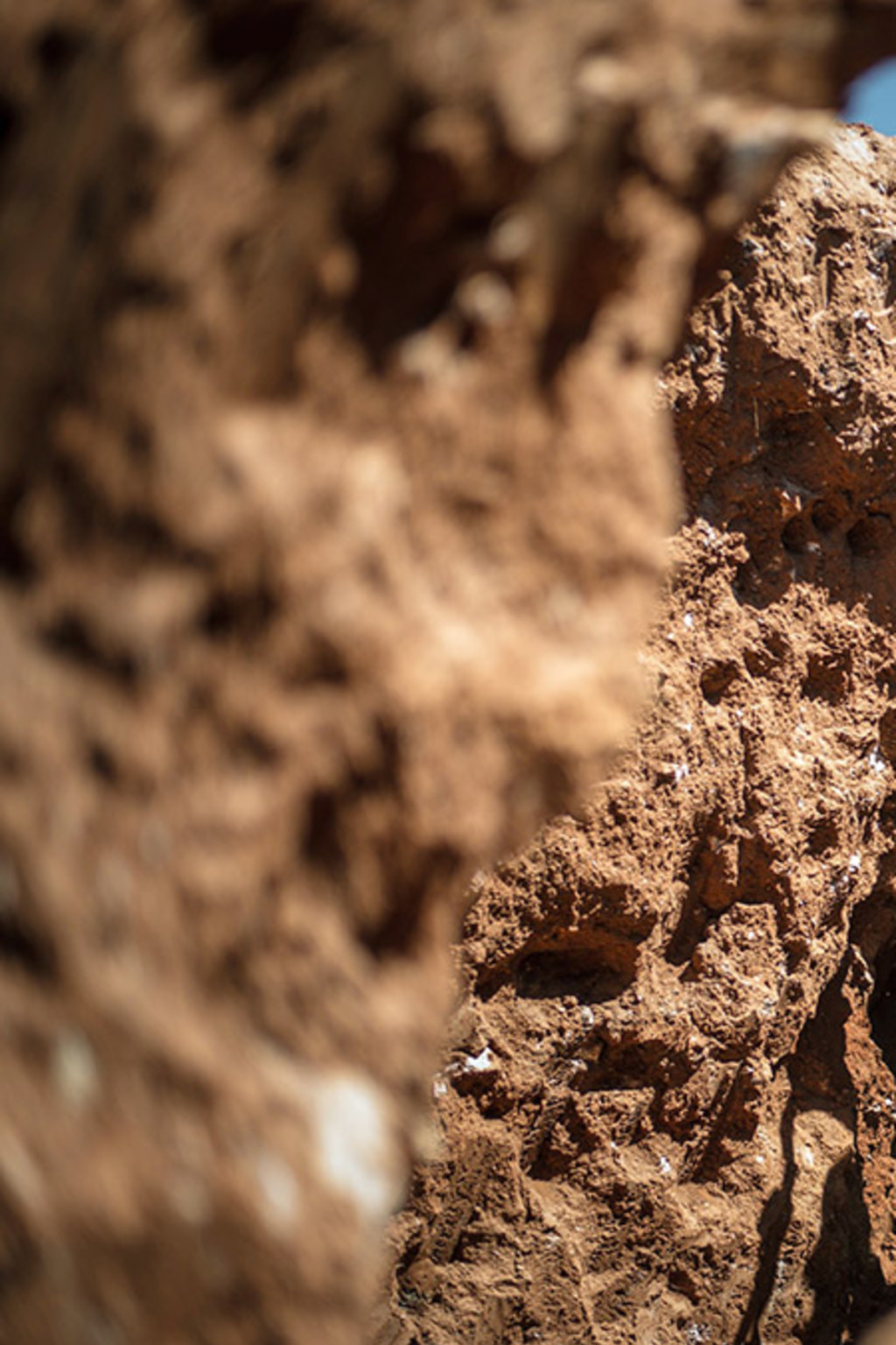 <p>A man digs through some mine waste searching for leftover cobalt.</p>
