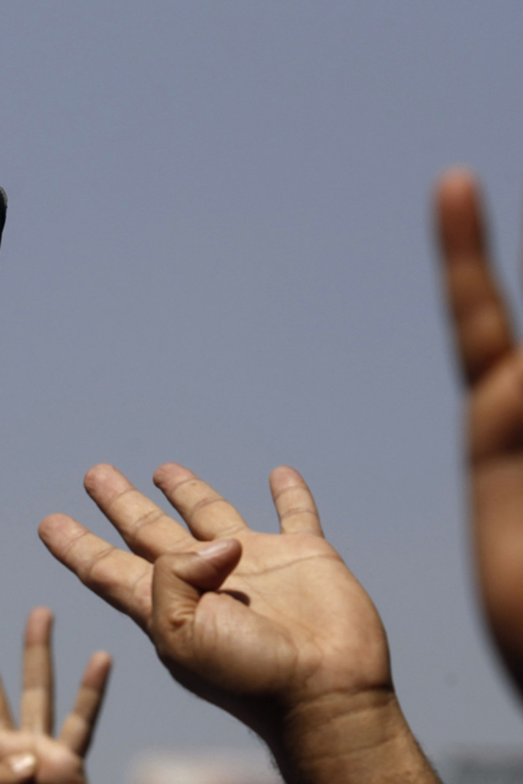 <p>Supporters of ousted President Mohammed Morsi protest in Cairo.</p>
