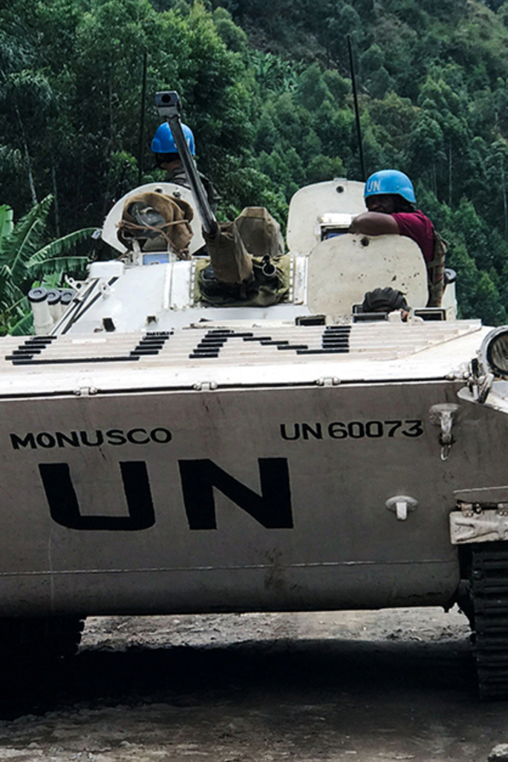 <p>Peacekeepers patrol areas affected by M23 rebel fighters in the Democratic Republic of Congo.</p>
