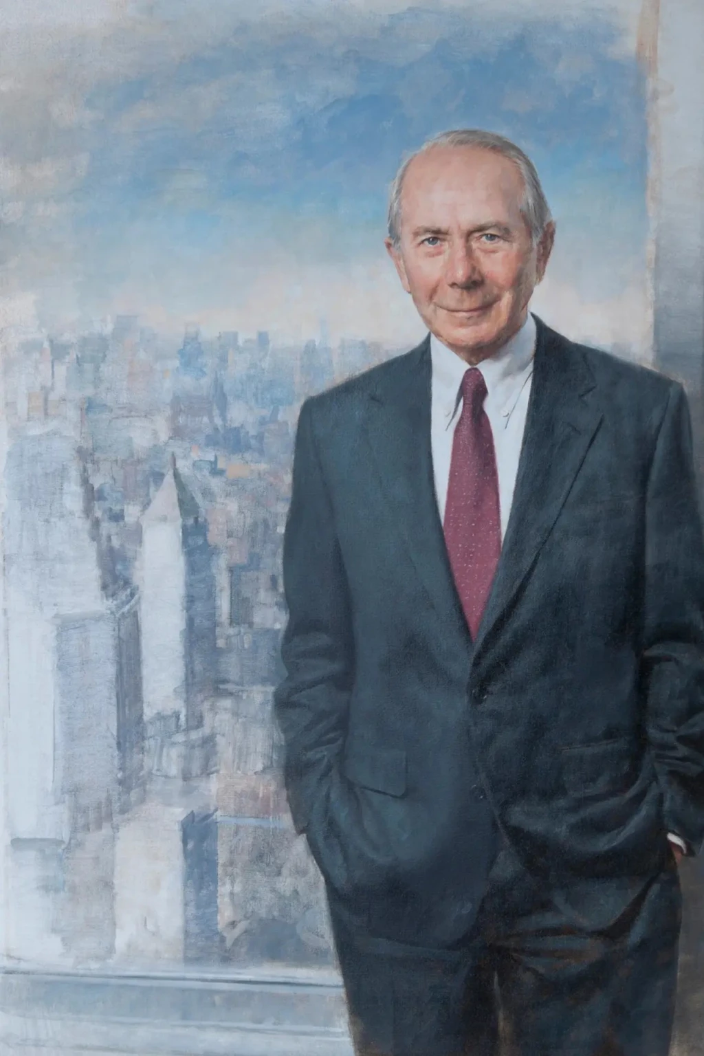 <p>Maurice R. Greenberg <span class="image-embed__source">Artist: Steven Polson</span></p>
