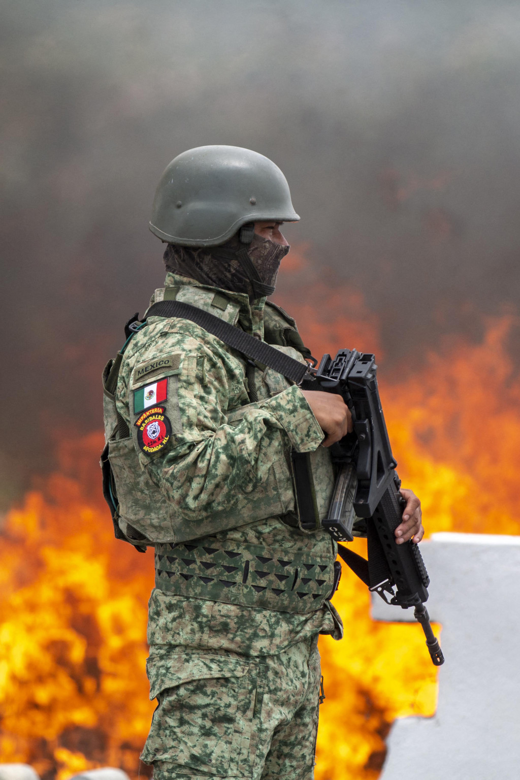 MEXICO-DRUGS-ARMY-INCINERATION