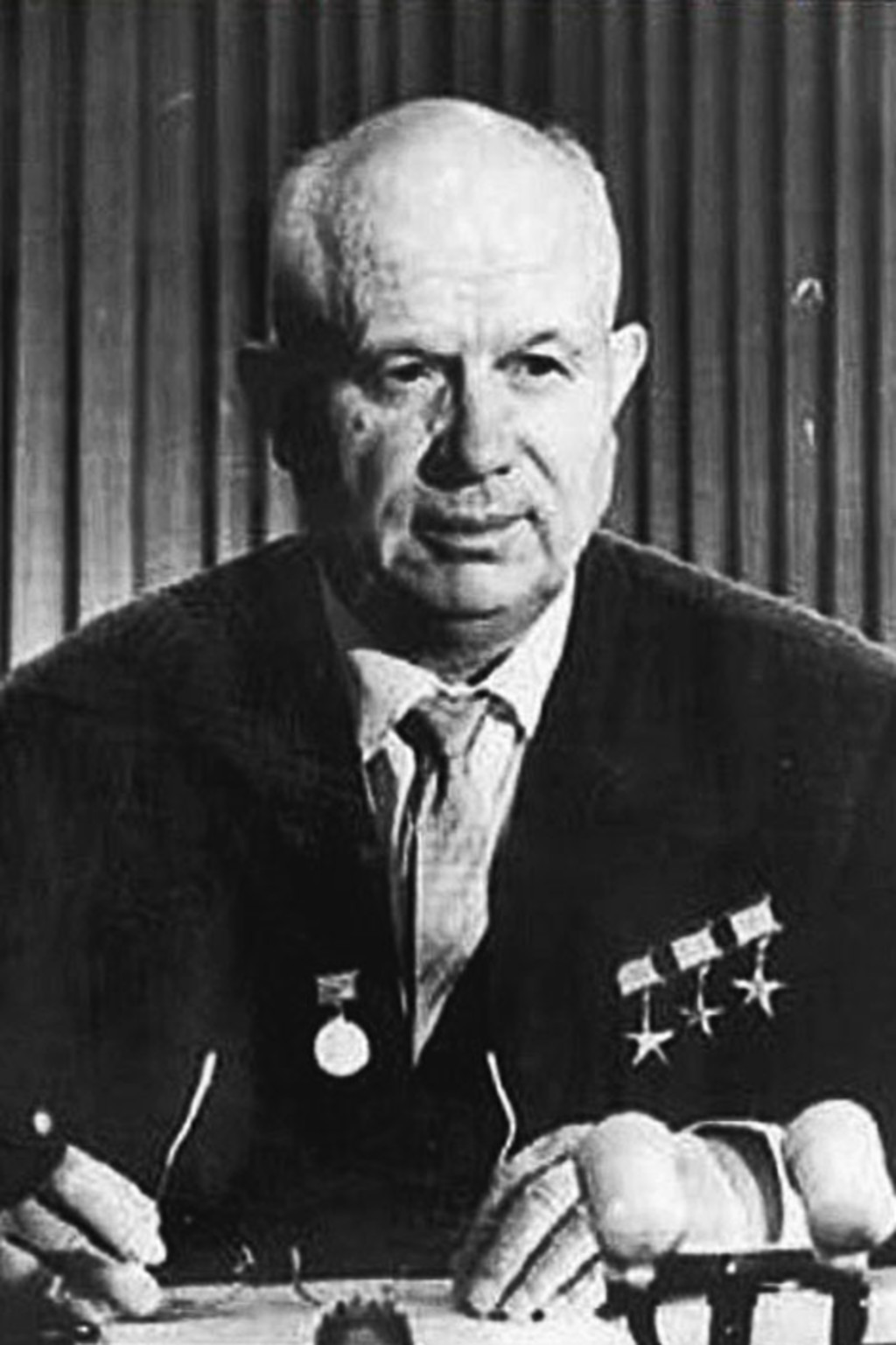 <p>Soviet Premier Nikita Khrushchev, 1962.</p>
