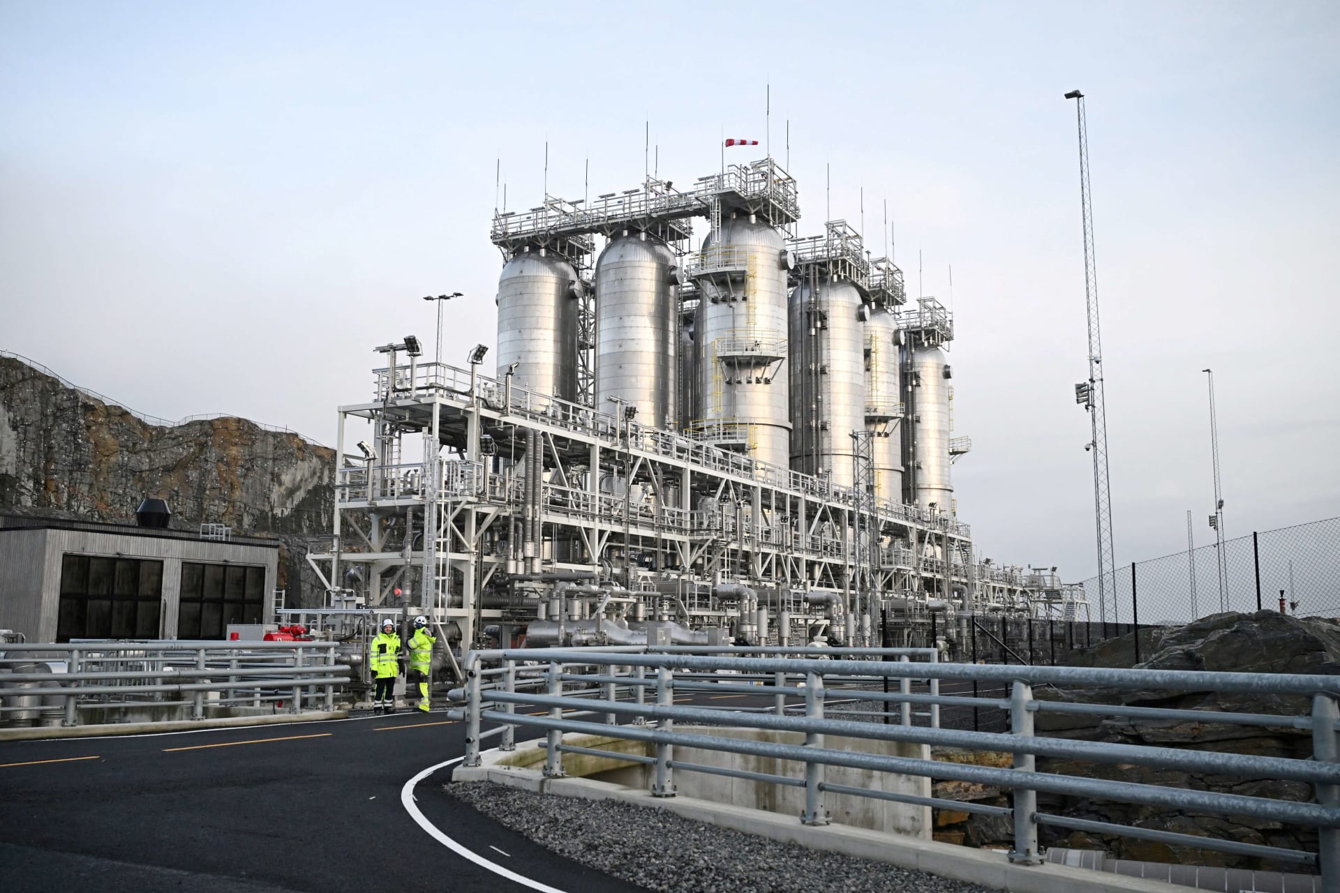 <p>A general view of the Northern Lights Carbon Capture and Storage facilities on December 16, 2024 in Bergen, Norway.</p>
