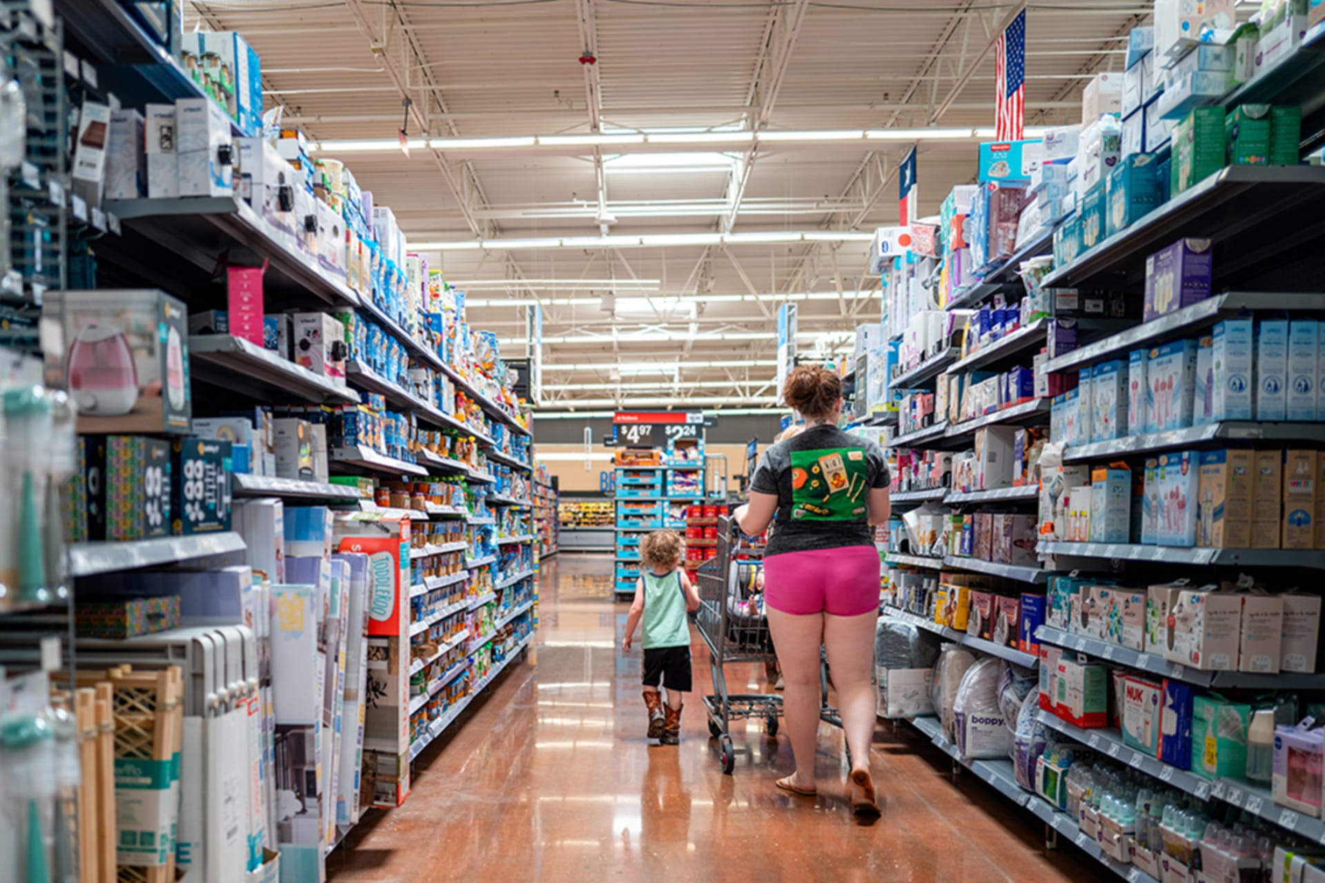 <p>A family shops in a Walmart Supercenter on May 15, 2025 in Austin, Texas. </p>
