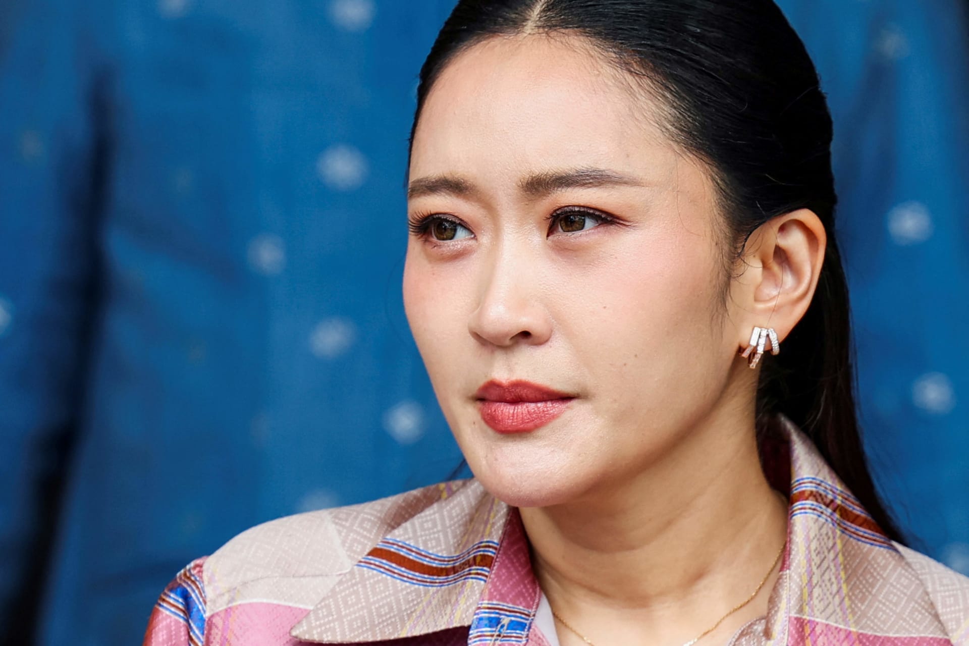 <p>Thailand’s Prime Minister Paetongtarn Shinawatra looks on after a cabinet meeting at the Government House in Bangkok</p>
