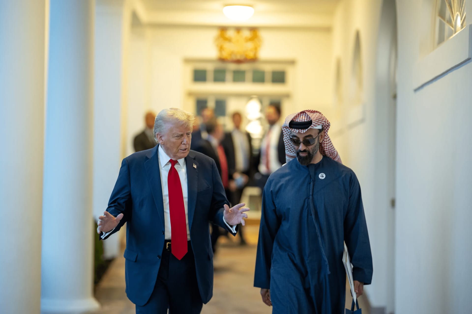 <p>President Donald Trump Hosts UAE Security Advisor Sheikh Tahnoon bin Zayed Al Nahyan on March 19, 2025.</p>
